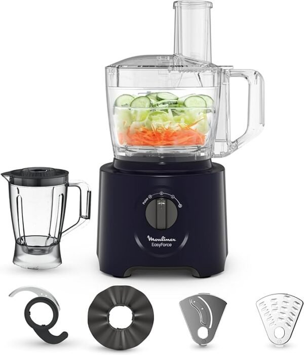 71DihuV0q1L._AC_SX679_ خلاط مطبخ متعدد الوظائف – قوة 800 واط، 6 ملحقات، 25 وظيفة، سعة 1.8 لتر