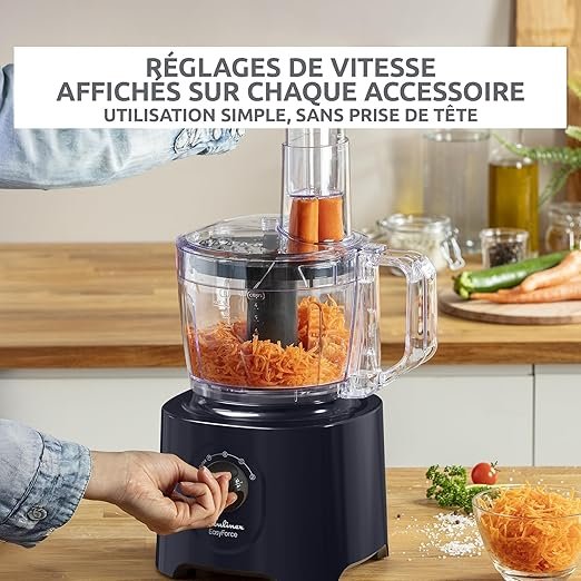 81hlhdzV3ZL._AC_SX522_ (1) خلاط مطبخ متعدد الوظائف – قوة 800 واط، 6 ملحقات، 25 وظيفة، سعة 1.8 لتر